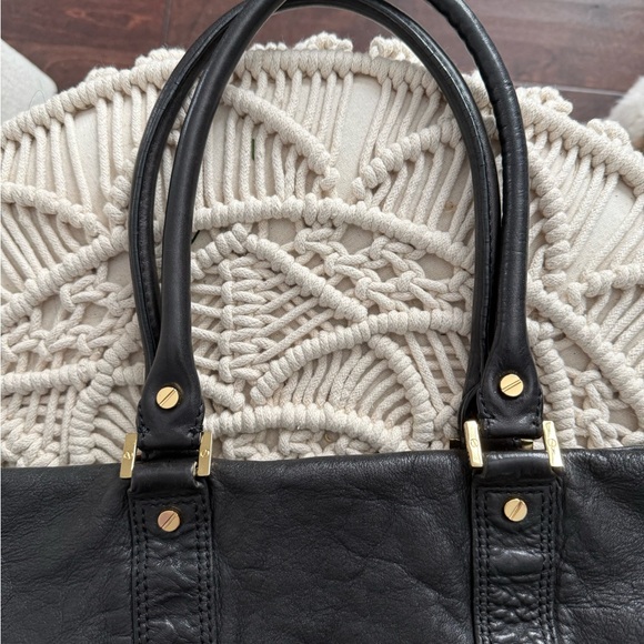 Tory Burch Black Leather Tote - Picture 3 of 6